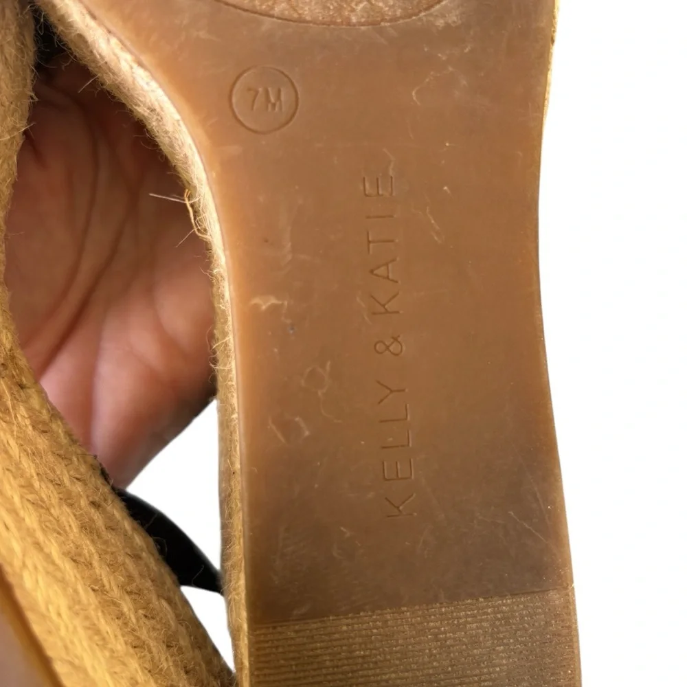 Kelly & Katie Faydrena Espadrille Wedge Sandals 7